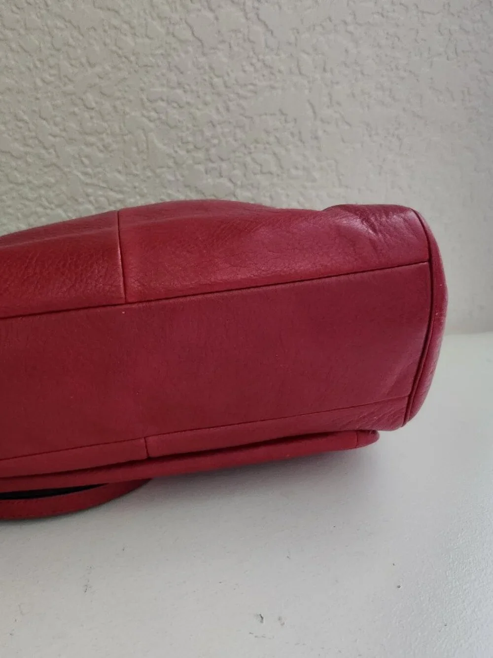 Euc Coach Madison Scarlet Leather Shoulder Bag Purse
